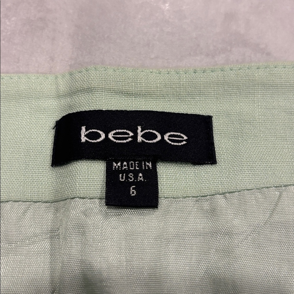 Bebe Light Green Ruffle Mini Skirt - Picture 5 of 9